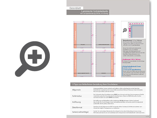 Product Bild laminierte_getr__nkekarte_mit_coil-spiralbindung__endformat_din_a6__24-seitig