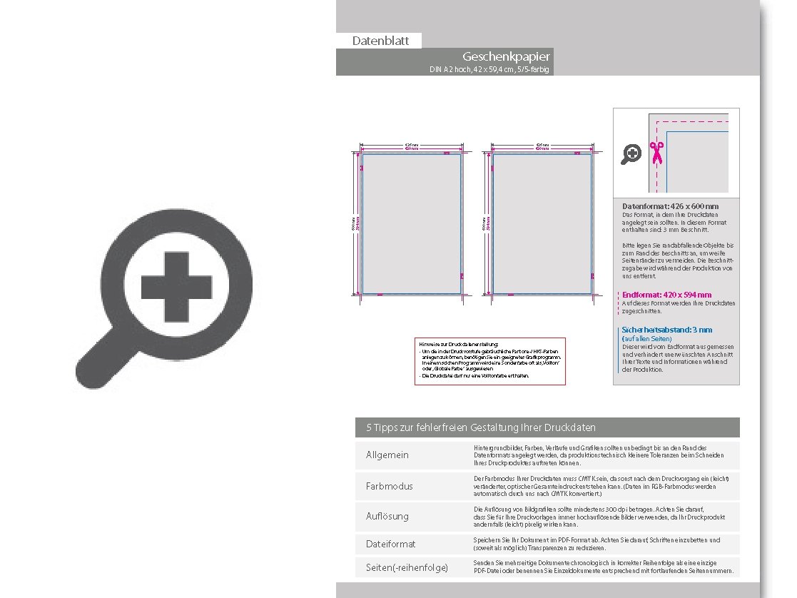 Product Bild geschenkpapier_din_a2_(420_x_594_mm)_beidseitig_5_5-farbig_bedruckt_(cmyk_+_1_sonderfarbe)