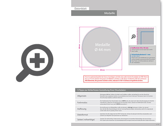 Product Bild medaille_kart_bronze_mit_einseitiger_lasergravur