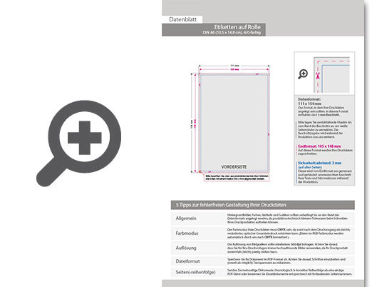 Product Bild hochwertige_etiketten_auf_rolle_din_a6_(10_5_x_14_8_cm)