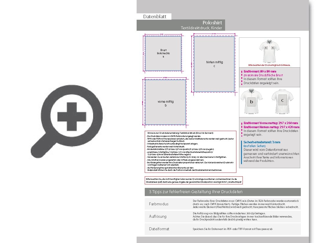 Product Bild poloshirt_kinder__basic_-_mit_zwei_druckpositionen